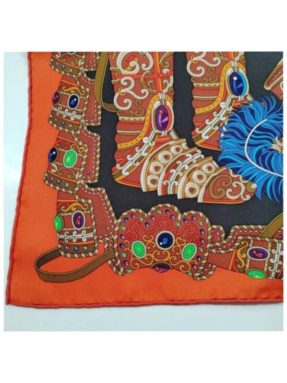 Hermes Chocs en Plumes Carré 90 Silk Scarf - Picture 8 of 10